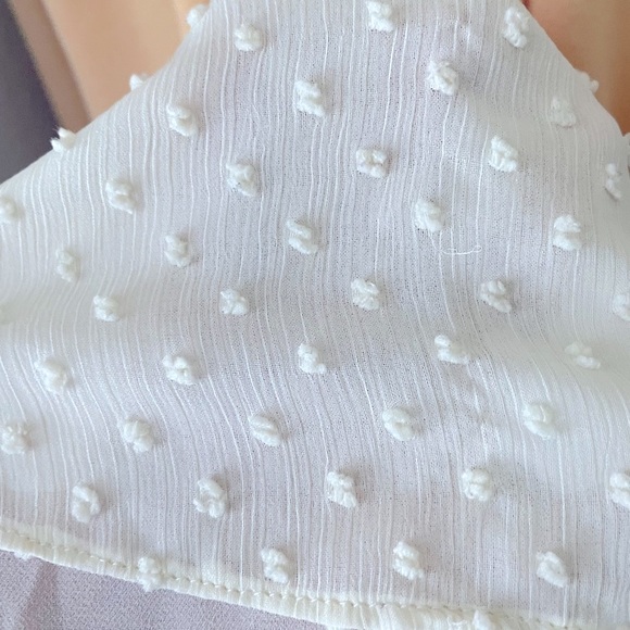 Logo Lounge Yellow Cardigan Knit Sweater with Dotted Swiss Size L - Picture 4 of 6